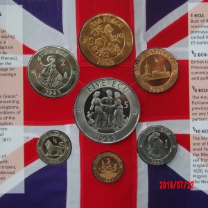 Gr. Britain, 1992, ECU Pattern Set - Image 2