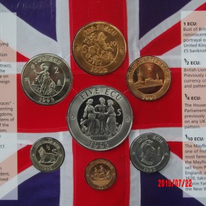 Gr. Britain, 1992, ECU Pattern Set - Image 3