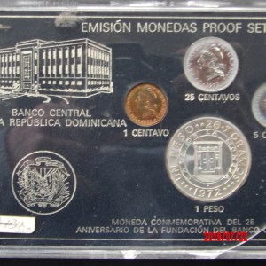 Dominican Republic, 1972, Proof Set - Image 1
