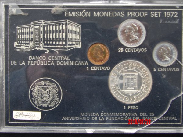 Dominican Republic, 1972, Proof Set