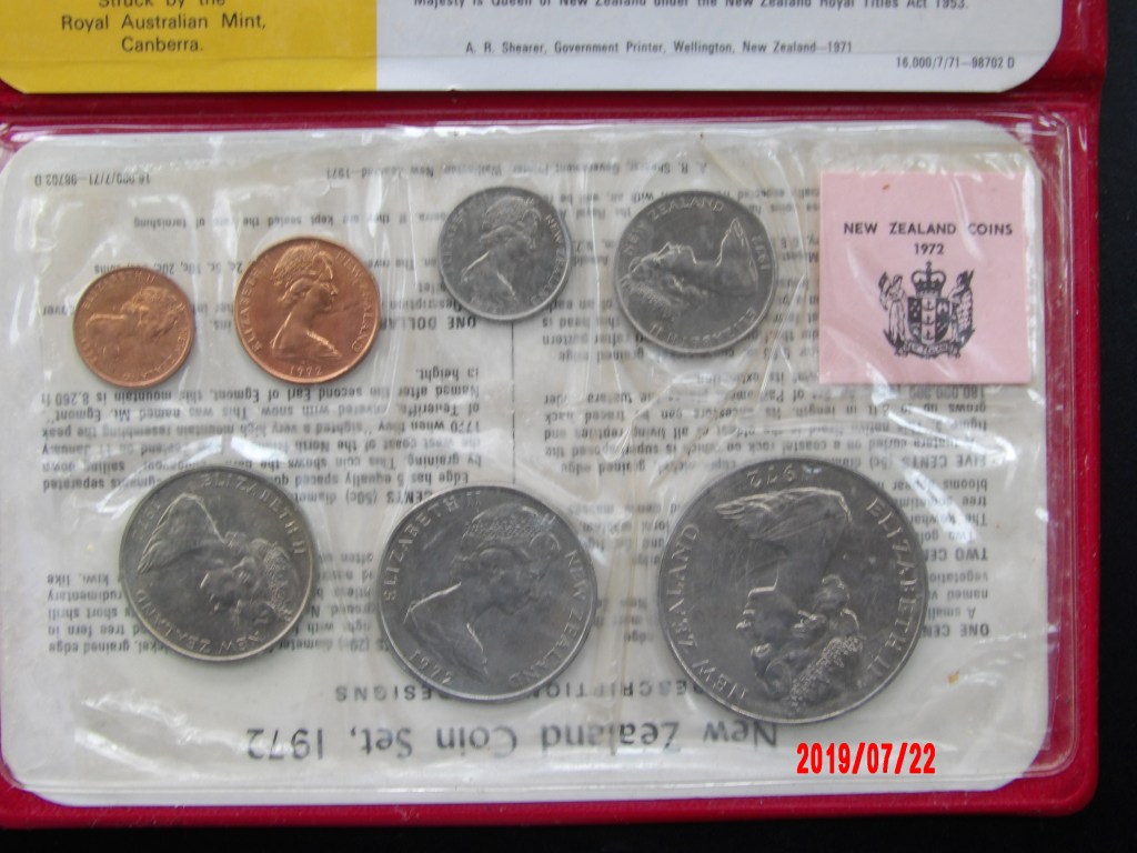 New Zealand, 1972, Mint Set