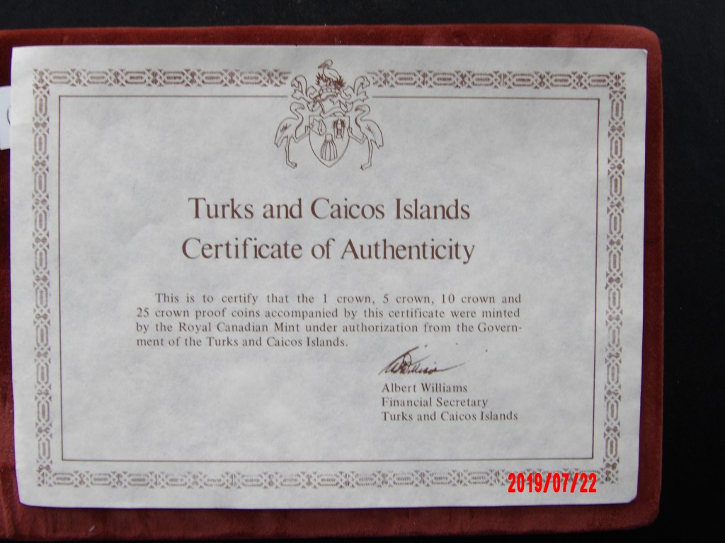 Turks and Caicos, 1976, Proof Set