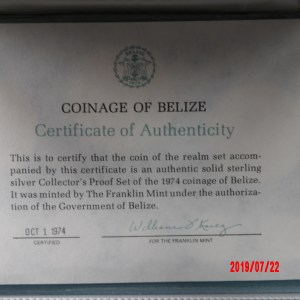 Belize, 1974, Rare Silver Proof Set - Image 2