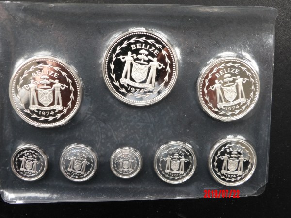 Belize, 1974, Rare Silver Proof Set