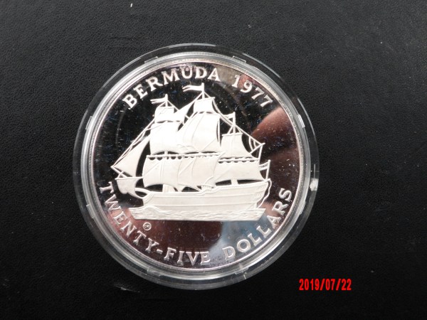BERMUDA, $25, 1977, AR PROOF *