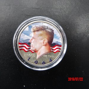 U.S. 50C, 1964  KENNEDY HALF ENAMELED - Image 1
