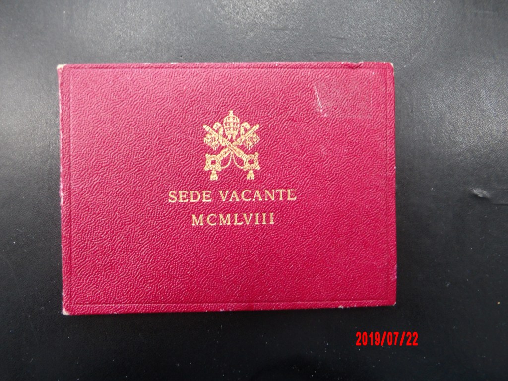 VATICAN, 500L, 1958