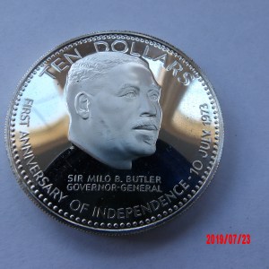 BAHAMAS, $10, 1974, AR PROOF * - Image 1