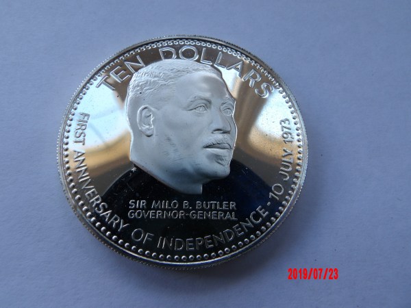 BAHAMAS, $10, 1974, AR PROOF *