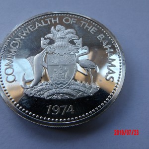 BAHAMAS, $10, 1974, AR PROOF * - Image 2