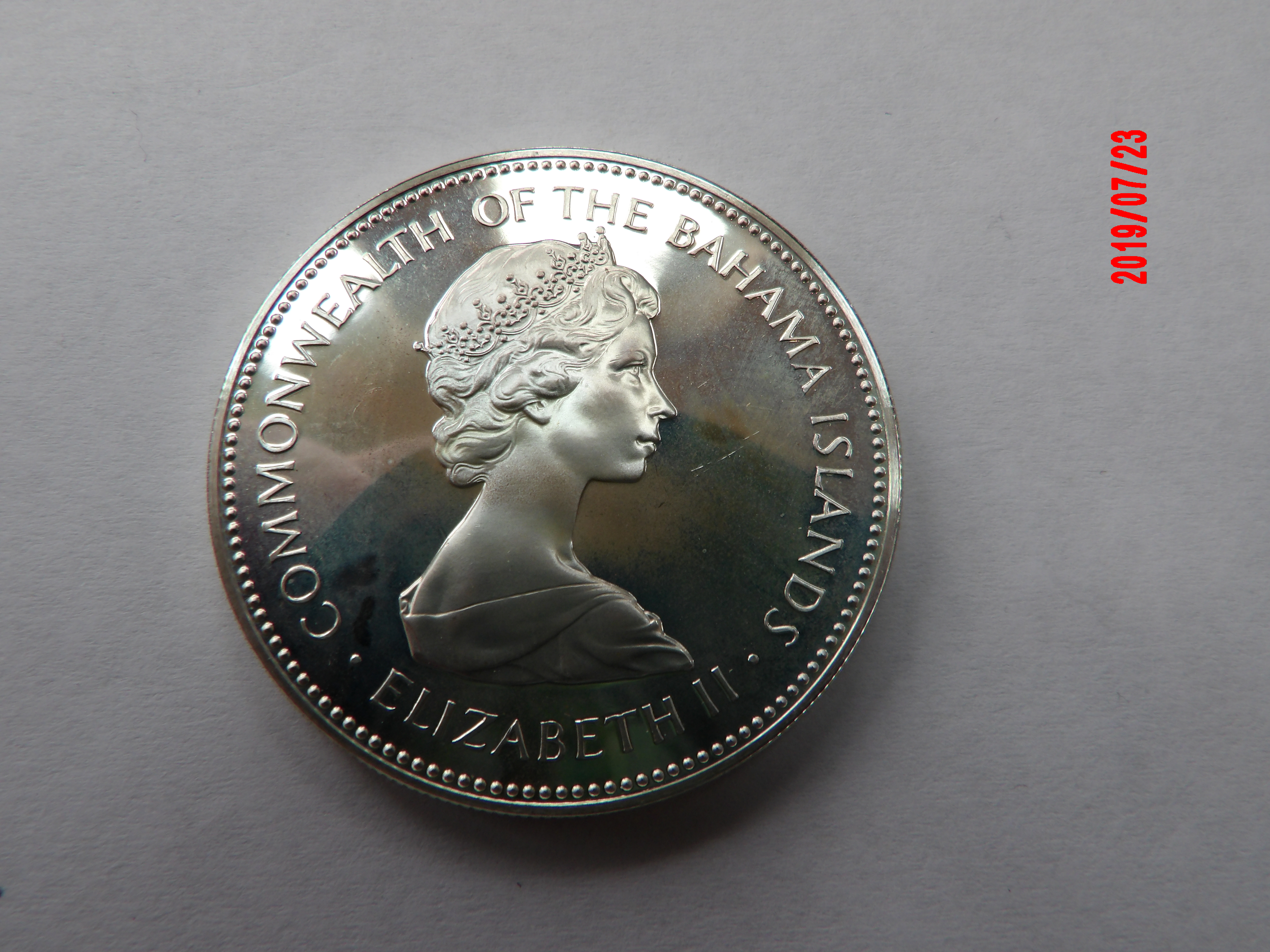 BAHAMAS, $2, 1972, SILVER PROOF * - Image 1