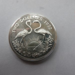 BAHAMAS, $2, 1972, SILVER PROOF * - Image 3