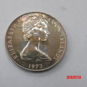 COOK ISLANDS, $2, 1973, SILVER PROOF * - Image 1