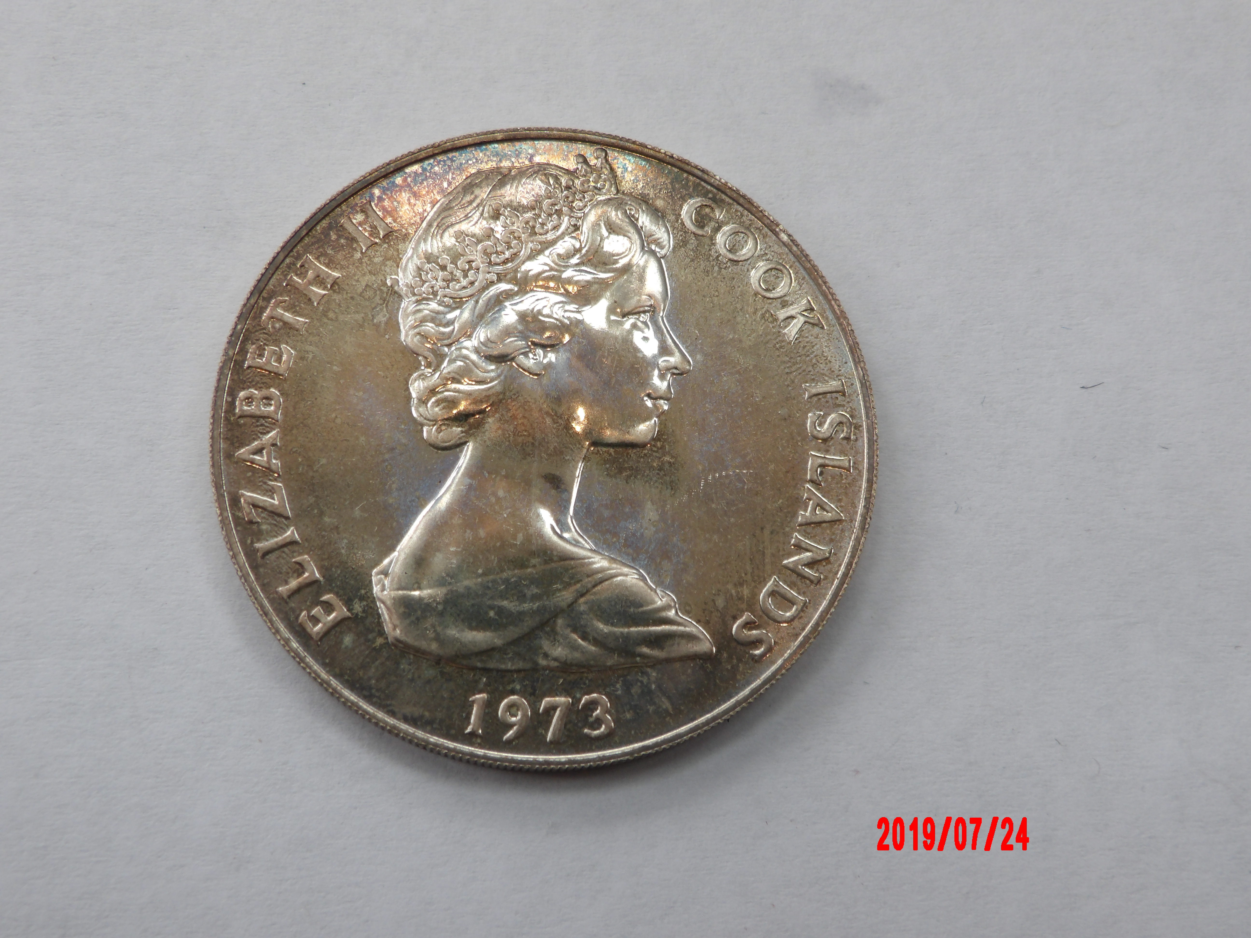 COOK ISLANDS, $2, 1973, SILVER PROOF * - Image 1