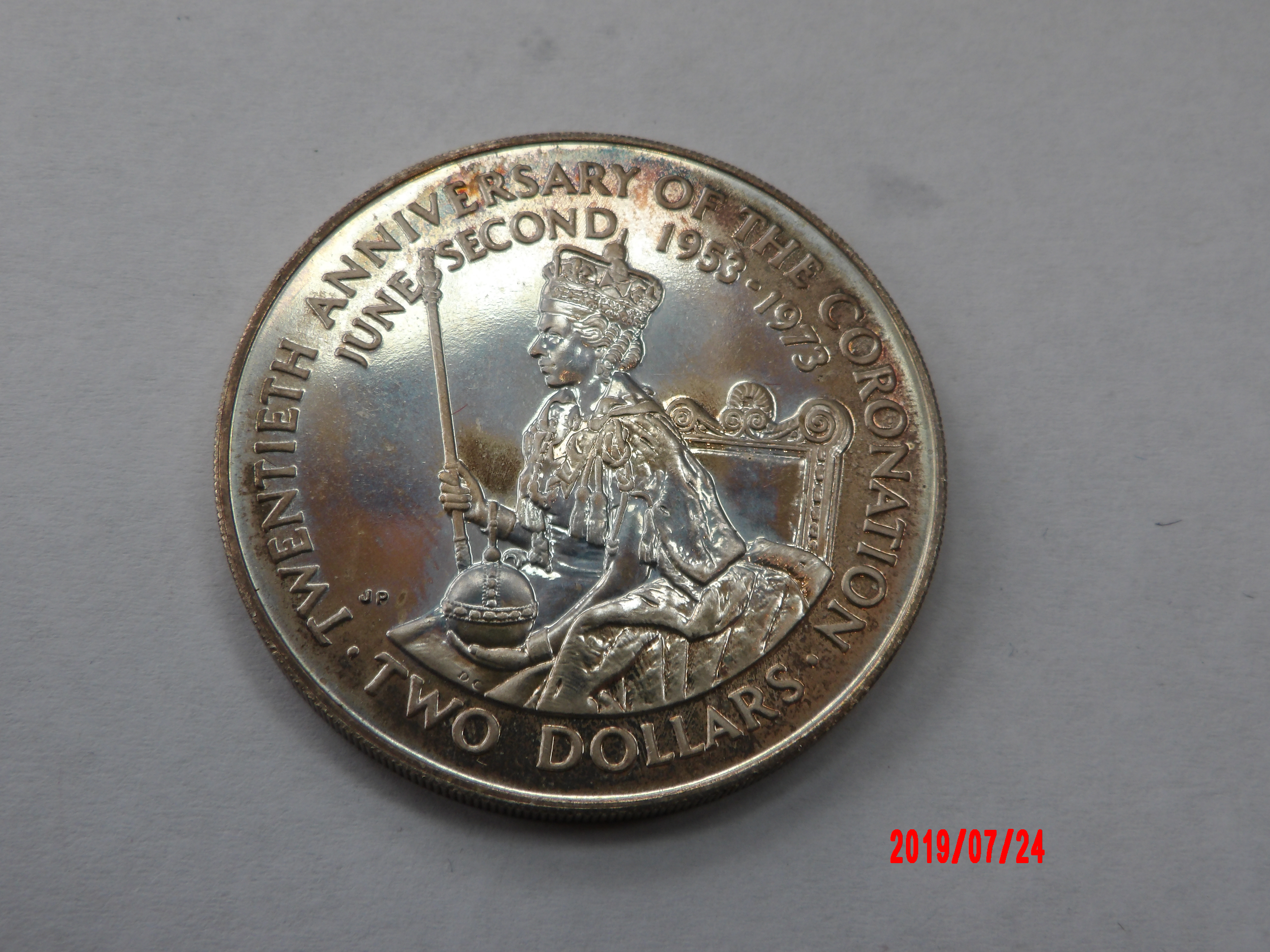 COOK ISLANDS, $2, 1973, SILVER PROOF * - Image 3