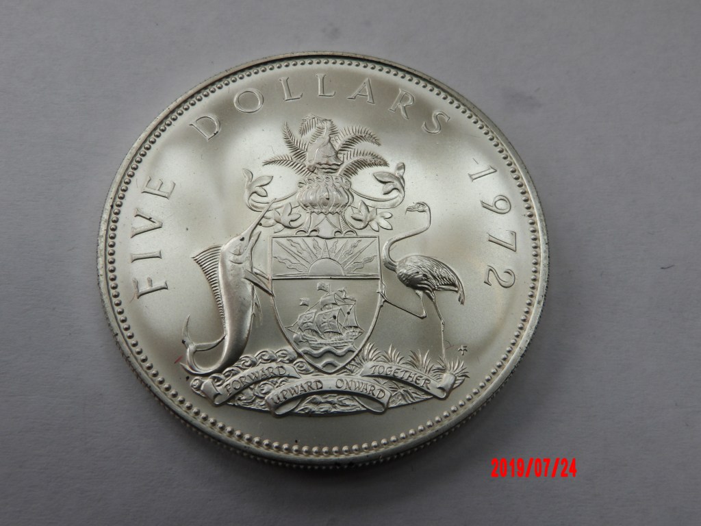 BAHAMAS, $5, 1972 *