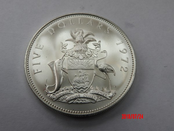 BAHAMAS, $5, 1972 *