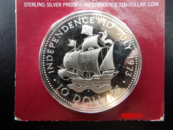 BAHAMAS, $10, 1973, PROOF *