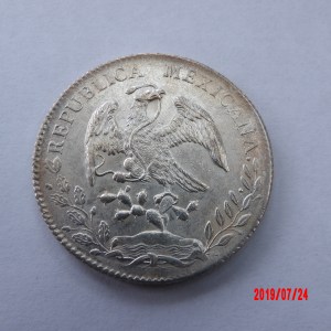 MEXICO , 8 Reales, 1891 ZSFZ - Image 2