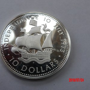 BAHAMAS, $10, 1973, PROOF * - Image 2