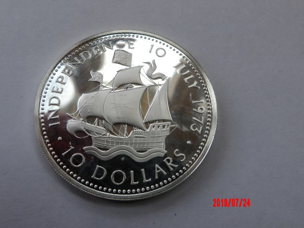 BAHAMAS, $10, 1973, PROOF *