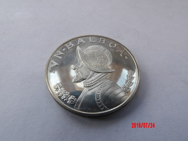 PANAMA, BALBOA, 1971 SILVER PROOF *