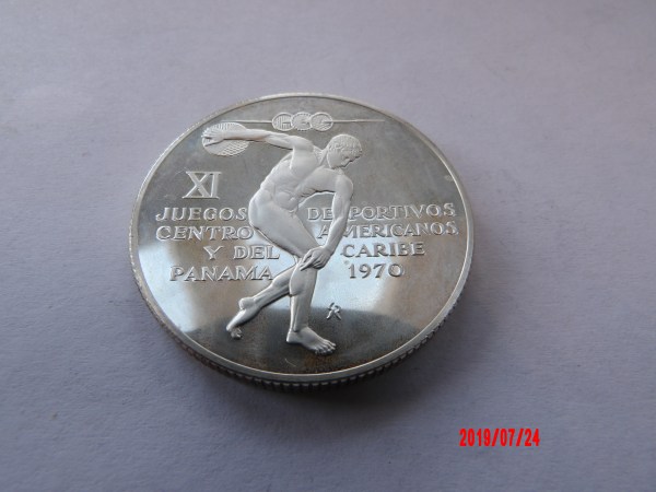 PANAMA, 5 BALBOAS, 1970 *