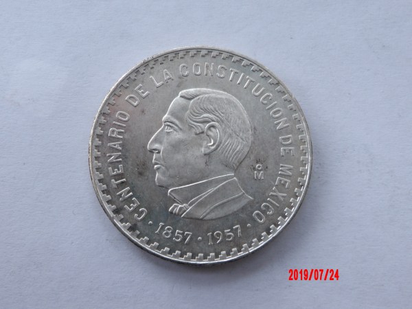MEXICO, 1957, 10 PESOS