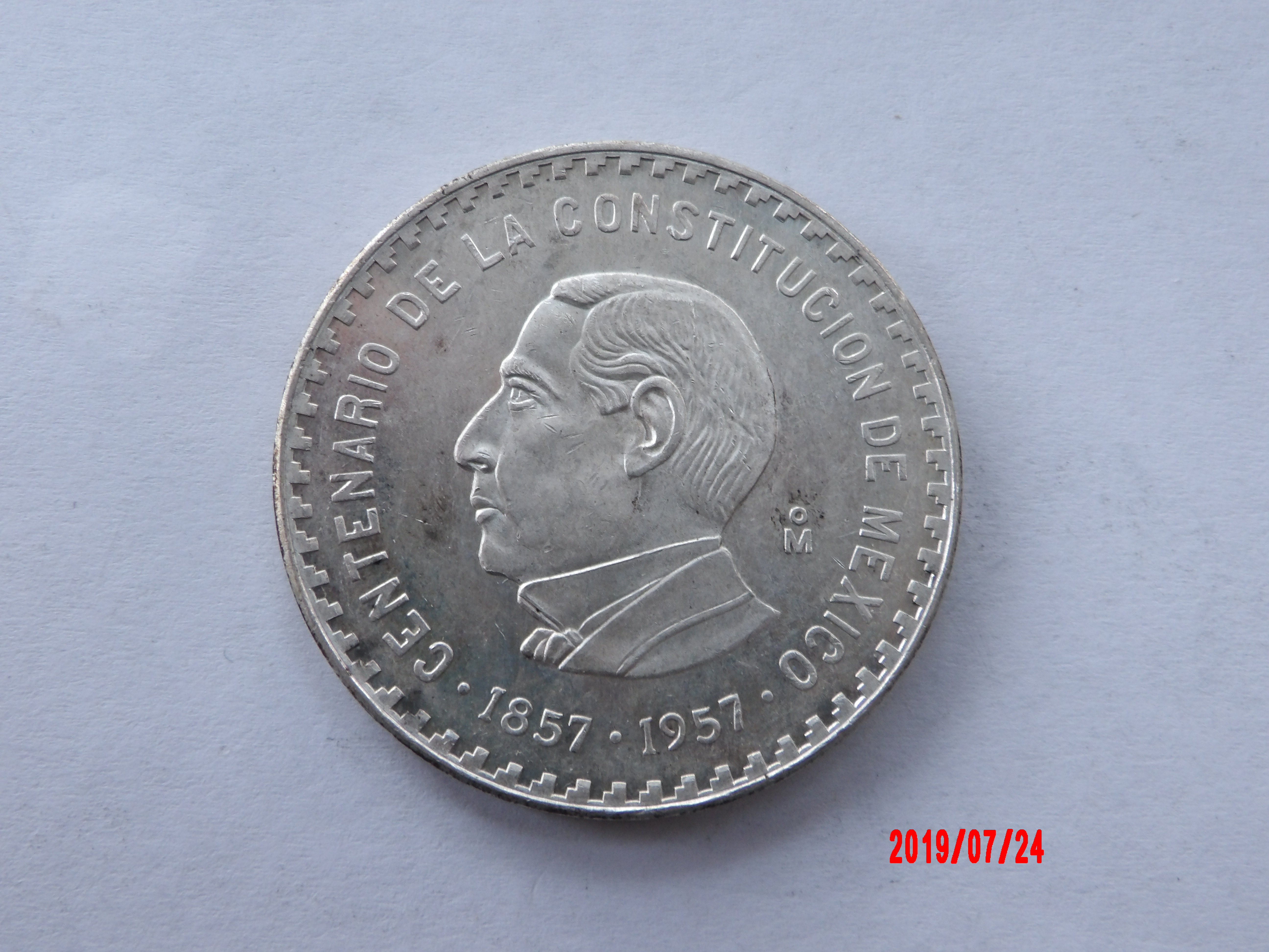 MEXICO, 1957, 10 PESOS - Image 3