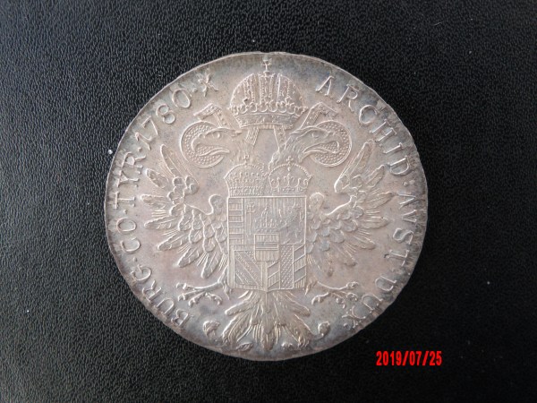 AUSTRIA, Thaler, 1780. Proof Restrike