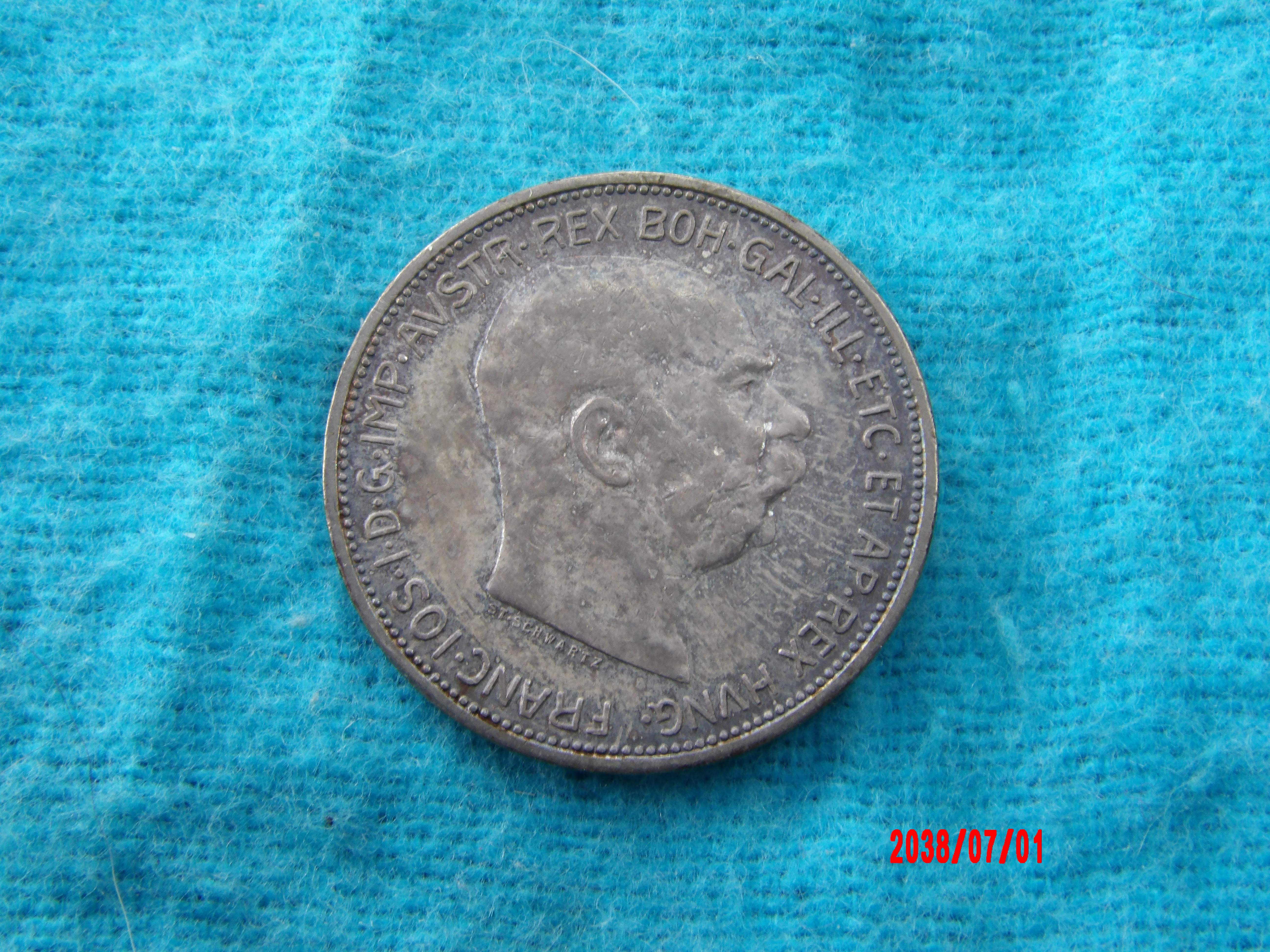 AUSTRIA, 2 CORONA, 1913 * - Image 1