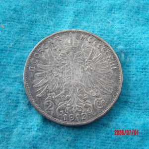 AUSTRIA, 2 CORONA, 1913 * - Image 2