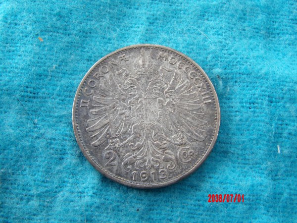 AUSTRIA, 2 CORONA, 1913 *