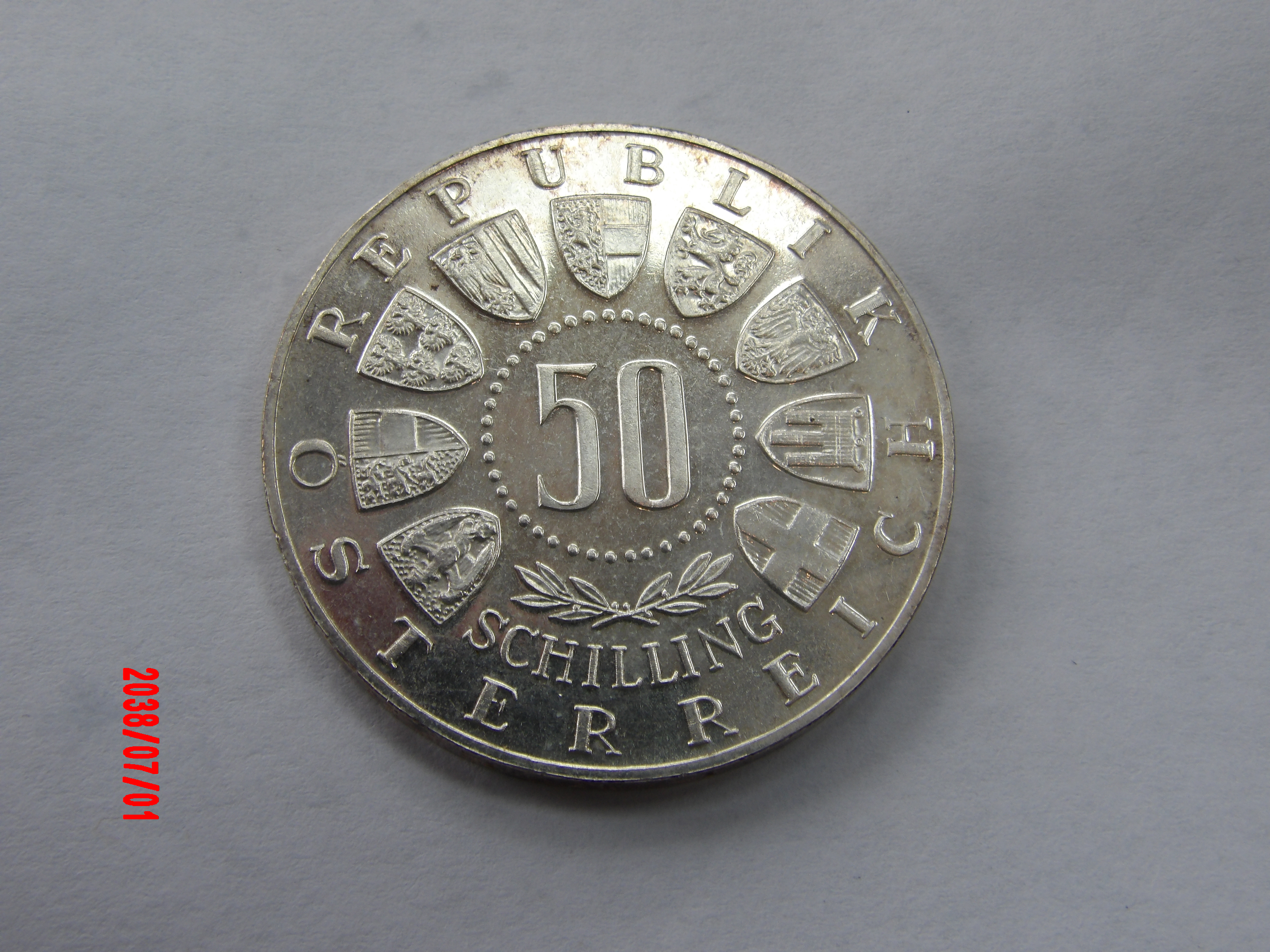 AUSTRIA, 50 Shilling, 1964 * - Image 2