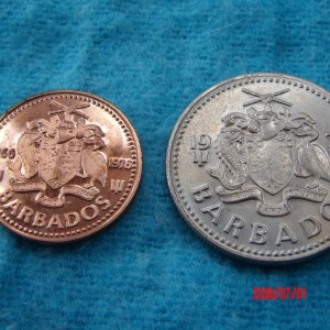 BARBADOS, 1C,25C, MIXED DATES - Image 2