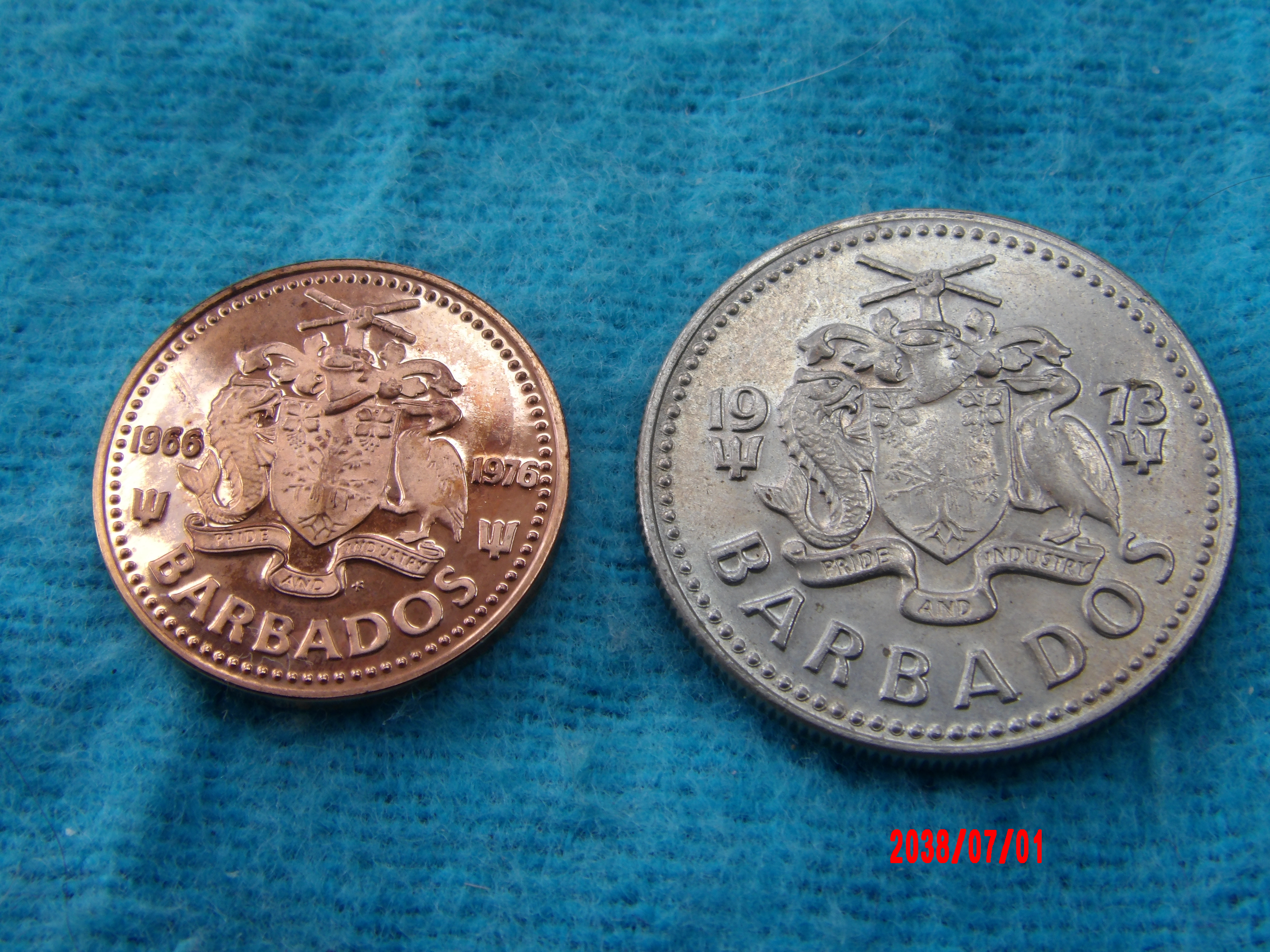 BARBADOS, 1C,25C, MIXED DATES - Image 2