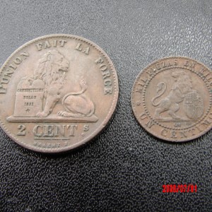 BELGIUM, 1C,2C, 1870 - Image 1