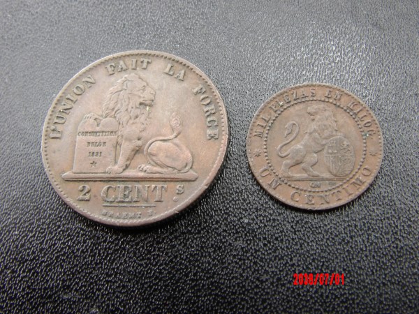 BELGIUM, 1C,2C, 1870