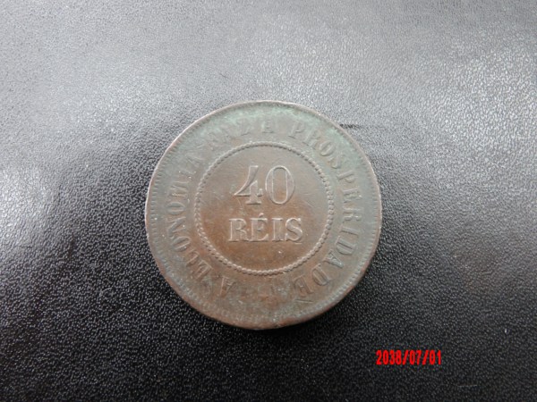 BRAZIL, 40 REIS, 1893