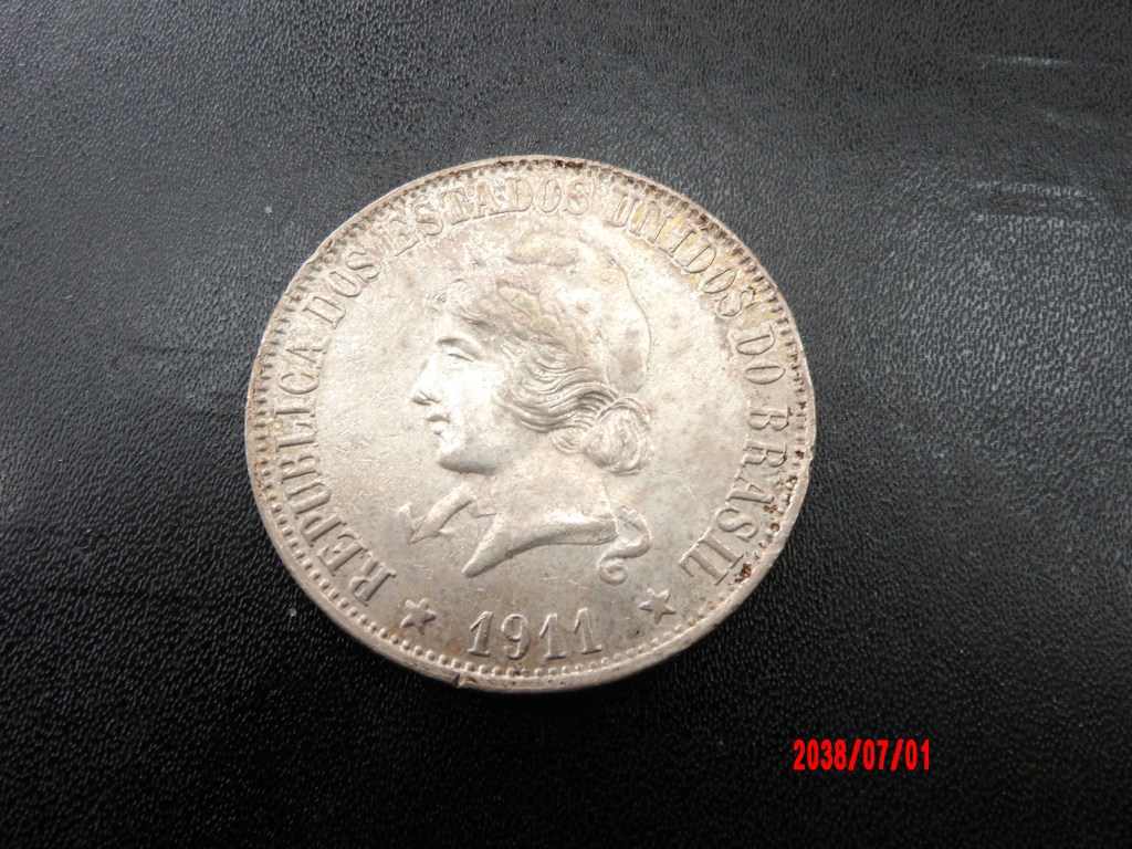 BRAZIL, 2000 REIS, 1911
