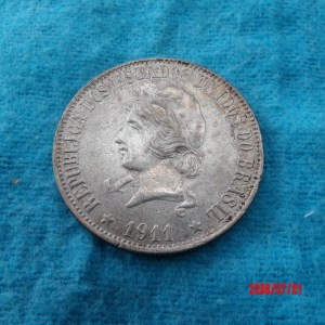 BRAZIL, 2000 REIS, 1911 - Image 1