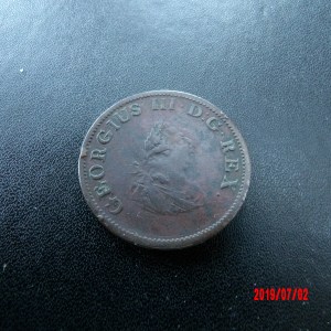 IRELAND, GEORGE III, 1/2D 1805 - Image 1