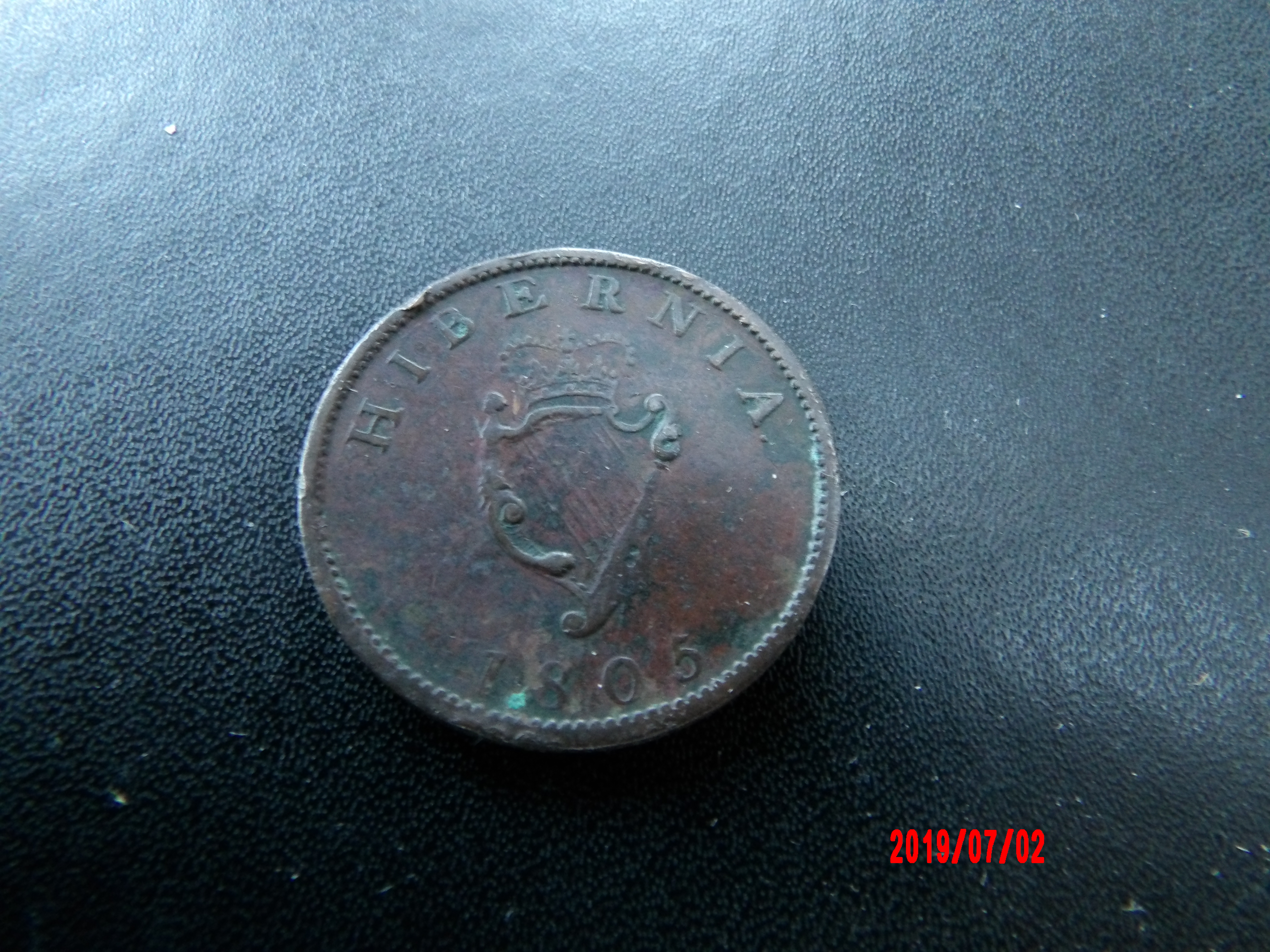 IRELAND, GEORGE III, 1/2D 1805 - Image 2