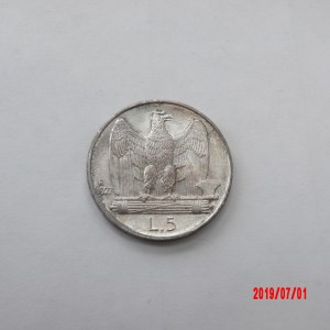 ITALY 5 LIRE, 1927R - Image 2