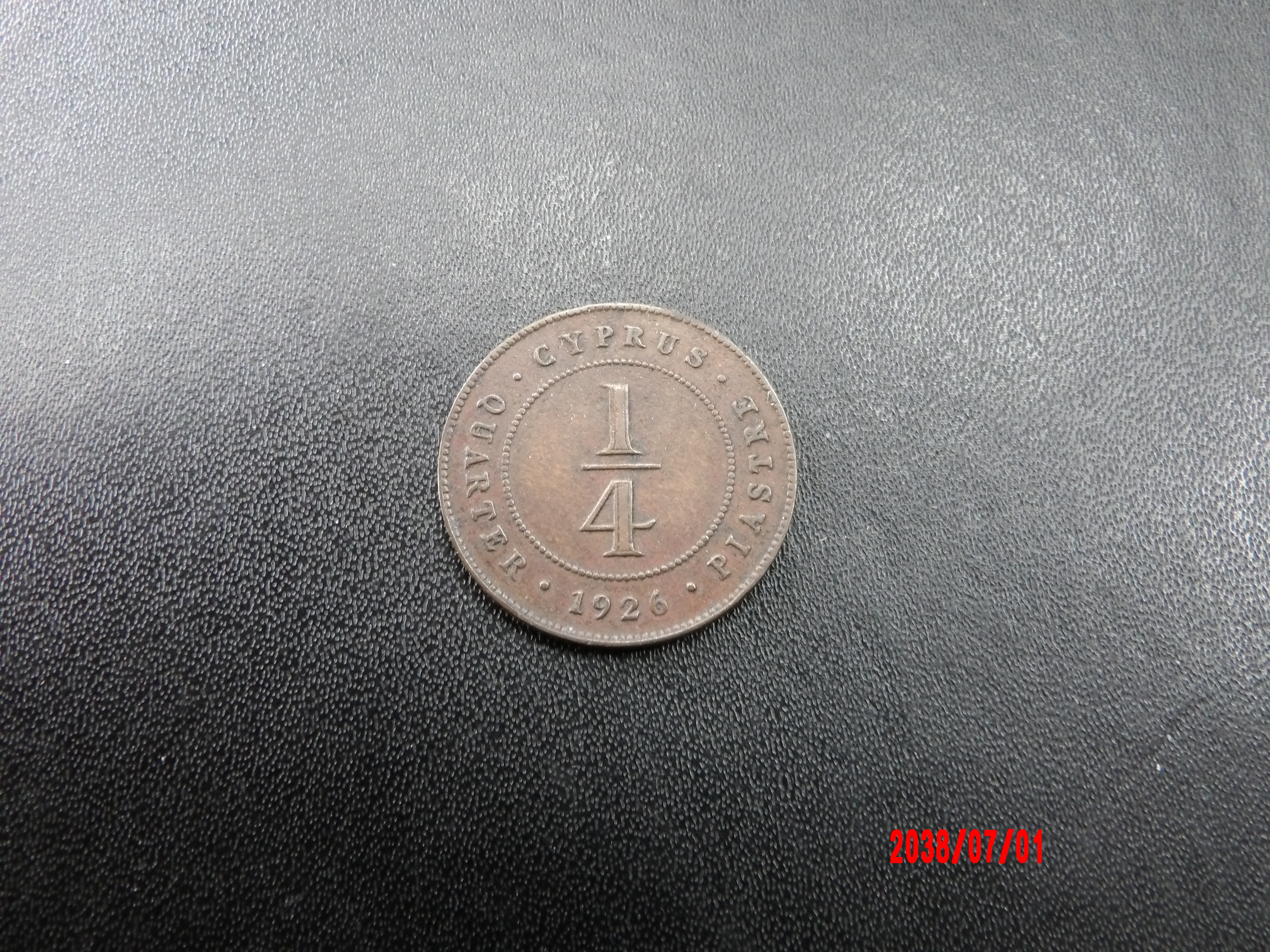 CYPRUS, 1/4 Piastre, 1926 - Image 2