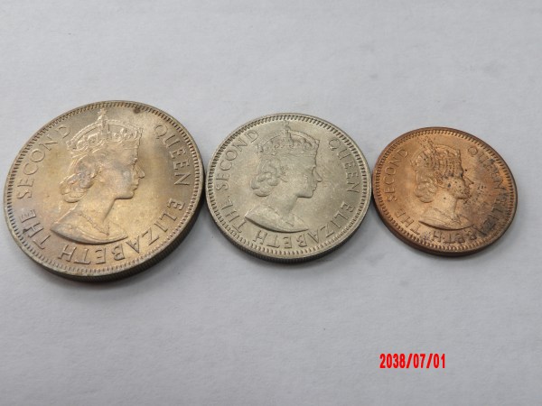 CYPRUS, Brilliant Uncirculated Set, 1955