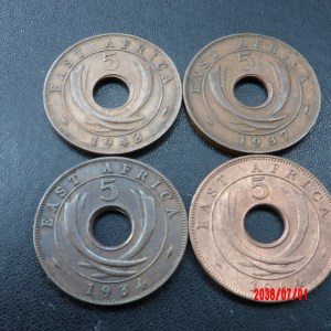 BRITISH EAST AFRICA, 5C, MIXED - Image 1