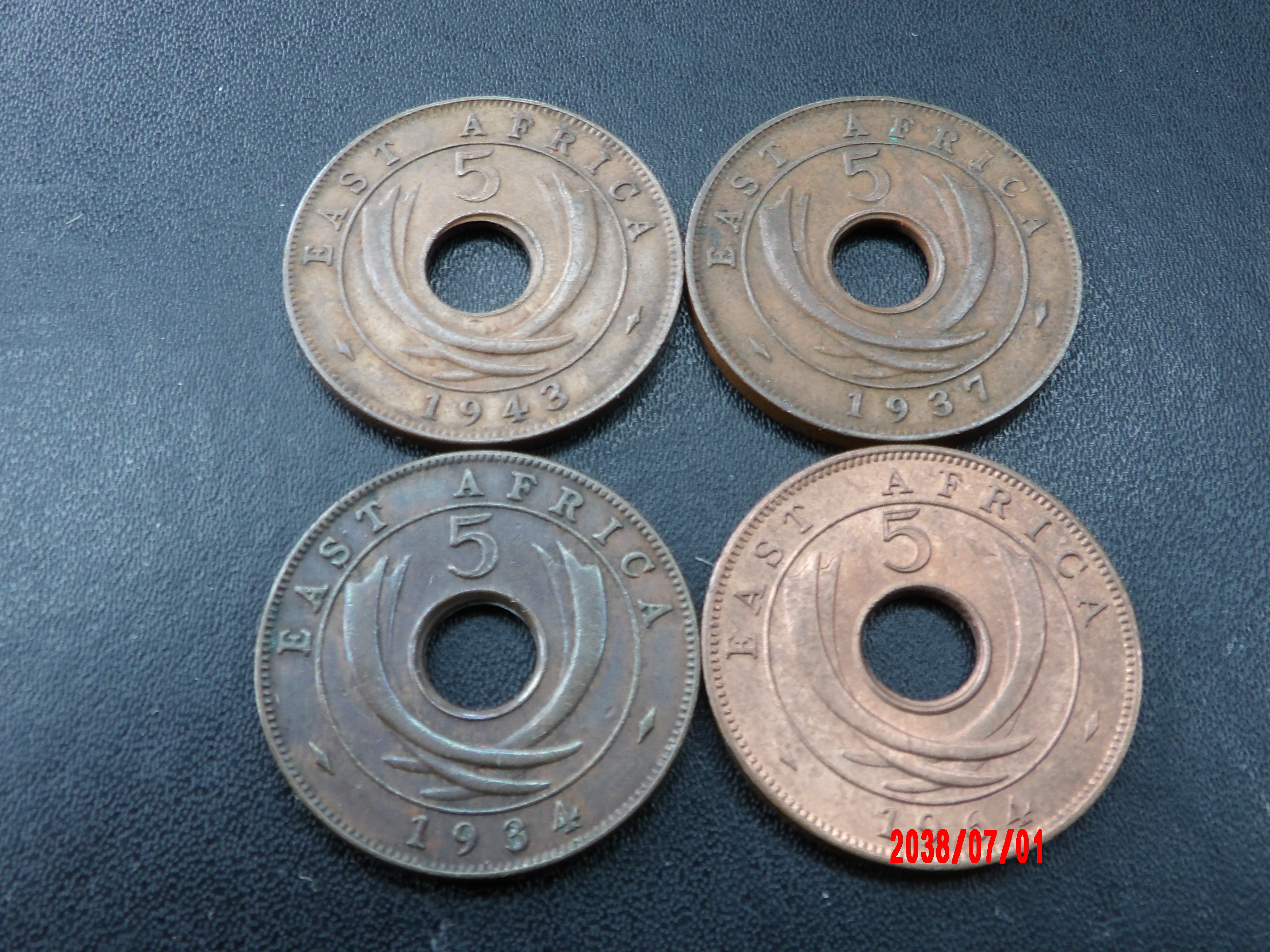 BRITISH EAST AFRICA, 5C, MIXED - Image 1