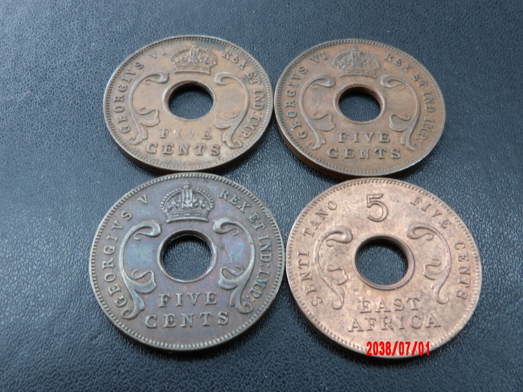 BRITISH EAST AFRICA, 5C, MIXED