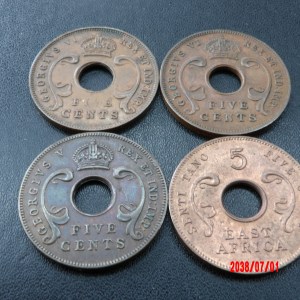 BRITISH EAST AFRICA, 5C, MIXED - Image 2